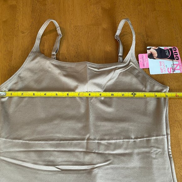 Size 2XL Maidenform Sweet Nothings nude firm control tummy toning tank - Picture 3 of 10